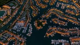 Bird&#8217;s eye view of Port Grimaud