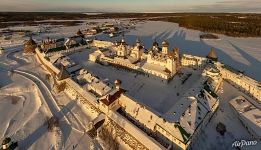 Solovetsky Monastery in winter