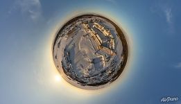 Solovetsky Monastery in winter, Planet