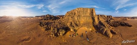 Panorama of Sahara Desert