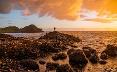 At the Giant&#8217;s Causeway