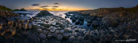 Panorama of Giant&#8217;s Causeway