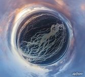 River&#8217;s net, Skeiearársandur. Planet