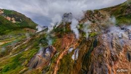 Geyser complex "Stained Glass"