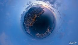 Hong Kong at night. Planet