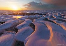 The last rays of the sun over the desert Len&#231;&#243;is #3
